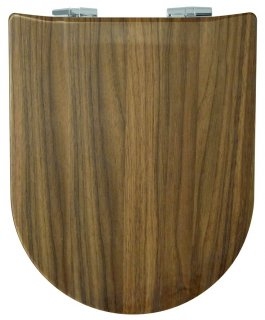 Abattant WC WOOD SLIM Noir Mat - Olfa - Olfa, expert en toilettes