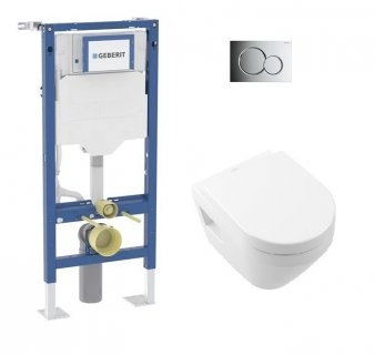 Pack WC Geberit UP320 + Cuvette Architectura TwistFlush + plaque Sigma Chromé Brillant*