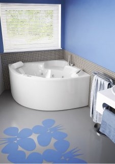 Baignoire balnéo Economique Star d'angle 135x135 Star Mixte Plus