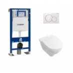 Pack Geberit UP320 + Cuvette VILLEROY ET BOCH O'Novo Compacte + plaque Sigma