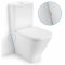 Pack WC Compact THE GAP SQUARE - Alimentation latérale inférieure* Cleanrim3