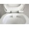 Old - Cuvette suspendue sans bride CONNECT avec abattant frein de chute Is connect e8174 ambcu nn rimless;front+view;close up