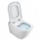 Pack WC Geberit UP320 + Cuvette GAP sans bride Cleanrim + plaque Sigma Noire Cuvette detouree