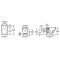 Pack WC Bâti-support + Cuvette GAP Cleanrim+ Plaque Blanche Rimless cote