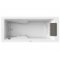 Baignoire balnéo MyWay Jacuzzi 180 x80 - Droite - Rainbow - Avec robinetterie Myway 180 dessus2 d
