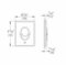 Old - Pack WC Grohe Rapid SL + Cuvette D-Light Vitraflush 2.0 + Plaque Chromée Skate air côte