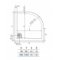 Receveur 1/4 rond Kinesurf Blanc extra-plat - 90x90 Receveur kinesurf plan 1 4 de rond