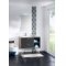 Meuble simple vasque MOSAÏQUE 109 cm Opale Anthracite et Myrtille Mosaique chêne flotté & opale anthracite 2