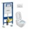 Pack WC Geberit UP320 + Cuvette GAP sans bride Cleanrim + plaque Sigma Blanche Cuvette gap plaque b 12674