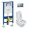 Pack WC Geberit UP320 + Cuvette GAP sans bride Cleanrim + plaque Sigma CHR Mat Cuvette gap plaque g 12676