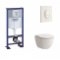Pack WC Grohe Rapid SL + Cuvette Rimless Laufen Pro + Plaque blanche Pack wc grohé+rimless+ blc