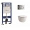 Pack WC Geberit UP320 + Cuvette sans bride Rimless + plaque sigma CHR brillante Pack wc rimless3