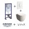 Old - Pack WC Grohe Rapid SL + Cuvette D-Light Vitraflush 2.0 + Plaque Blanche Zoom pack wc geberit vi 15278