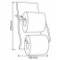 Porte papier avec réserve assorti gamme SAHARA Porte papier avec réserve sahara 7vaxxxx0605