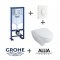 Old- Pack Grohe Rapid SL + Cuvette Prima + Plaque Blanche Grohé + prima + blc