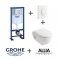 Old - Pack WC Grohe Rapid SL + Cuvette Prima+ ALLIA + Plaque Blanche** Grohé + prima+ + blc