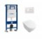 Pack WC Geberit UP320 + Cuvette O'Novo VILLEROY + Plaque Sigma blanche** Geberit+o'novo+blanc