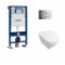 Pack WC Geberit UP320 + Cuvette O.Novo Compacte VILLEROY + Plaque Sigma Chromé Brillant Geberit+o'novo+chr brill