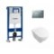 Pack WC Geberit UP320 + Cuvette O.Novo VILLEROY + plaque Sigma Chromé Mat** Geberit+o'novo+chr mat