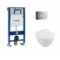 Pack WC Geberit UP320 + Cuvette VILLEROY ET BOCH Subway 2.0 + plaque Sigma Chromé Brillant 0+chromé brill