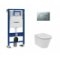 Pack WC Geberit UP320 + Cuvette Aquablade CONNECT AIR + plaque Sigma Chromé Mat Pack wc geberit + plaqchr mat + connect air