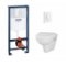 Pack WC Grohé Rapid SL Mural + Cuvette Villeroy et Boch O'Novo + Plaque Blanche** Pack wc grohe +onovo+blc