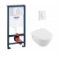 Pack WC Grohé Rapid SL Mural + Cuvette Architectura Design sans bride + Plaque Blanche Pack wc grohe+architecturad+blc