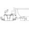 Pompe de relevage pour eaux usées domestiques - Fabrication Francaise Pompe baignoire raccordement