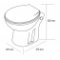WC compact avec broyeur à pompe centrifuge intégrée - Fabrication Francaise Wc compact sfa