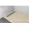 Receveur de douche écoulement linéaire Andromède Beige 70x170 Andromède Beige grille inox
