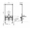 Bâti-support mural VICONNECT pour bidet suspendu Bâti-support pour bidet 922148 Schéma