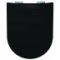 Abattant WOOD Slim Noir Mat - Descente Manuelle WOOD Slim Soft Black