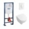 Pack WC Grohe Rapid SL + Cuvette O.Novo Compacte VILLEROY + Plaque Blanche Grohé+O'Novo Compacte+Blanc