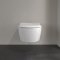 Pack WC Geberit UP320 + Cuvette AVENTO Villeroy & Boch + Plaque Chromé Brillant* avento83