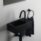 Lave-mains I LIFE S Noir mat - Version Droite E2112V3-Droite (2)