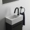 Lave-mains I LIFE S Blanc brillant - Version Droite E211201-Droite (3)