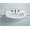 Lavabo rétro Calla 3 trous en porcelaine T0978