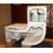 Cuvette de WC et lavabo suspendu 2 en 1 W + W Roca washbasin+watercloset 02
