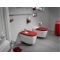 Pack WC sortie duale KHROMA Passion Red Ambiance rouge 4